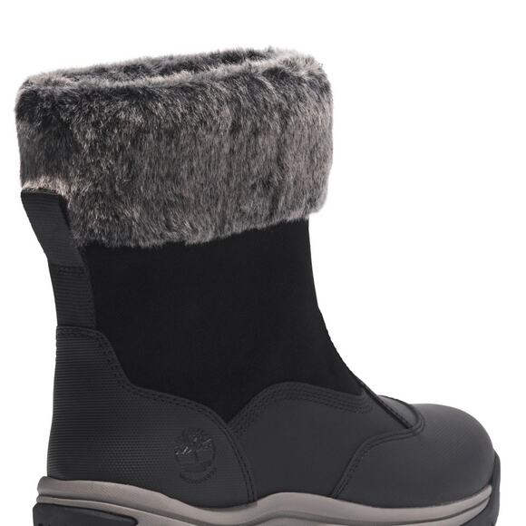 TIMBERLAND WOMEN'S 8.5 WHITE LEDGE MID PULL WATERPROOF JET BLACK NUBUCK NIB - Picture 6 of 9